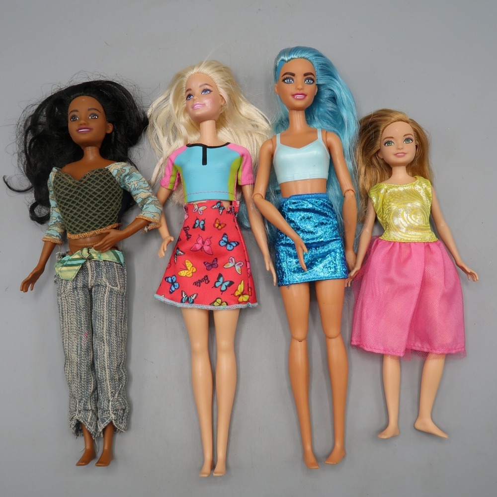 Barbie Dolls Disney Lot Of 4 Barbie - Excellent Condition
